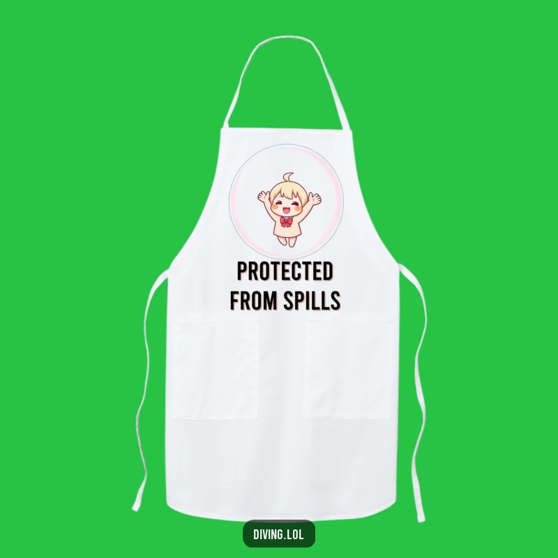 Funny Bubble Chef Apron: Cook with a Smile Thanks to This Humorous Character Design