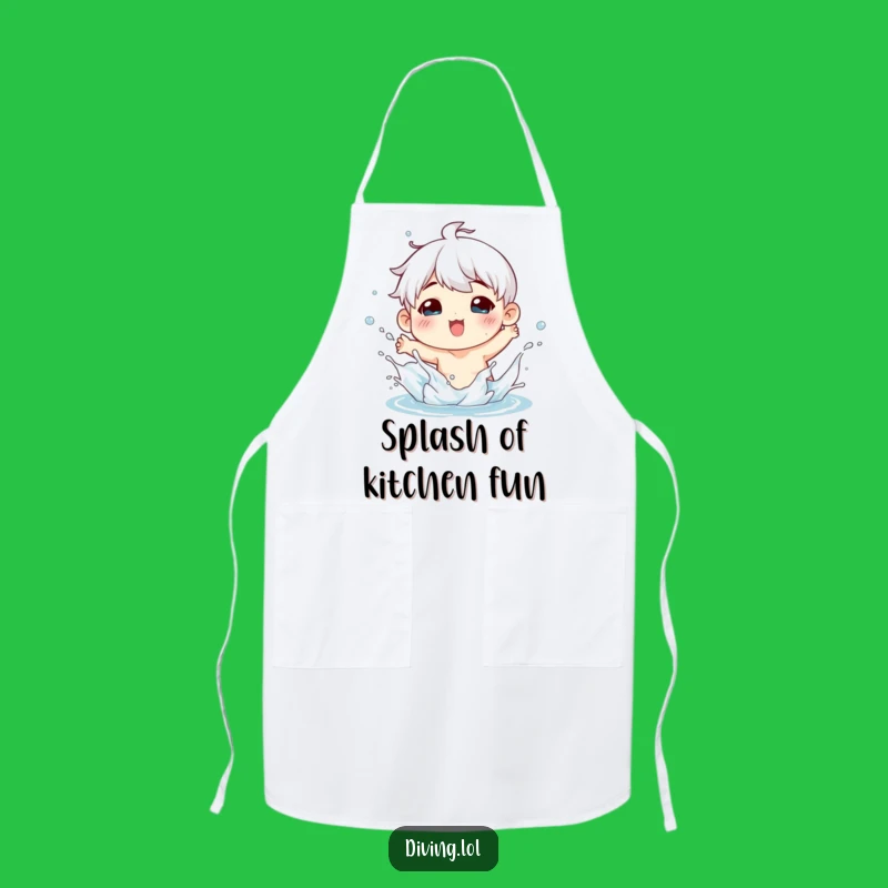 Funny Splashy Fun Chef Apron: Charming Figure's Playful Kitchen Gift