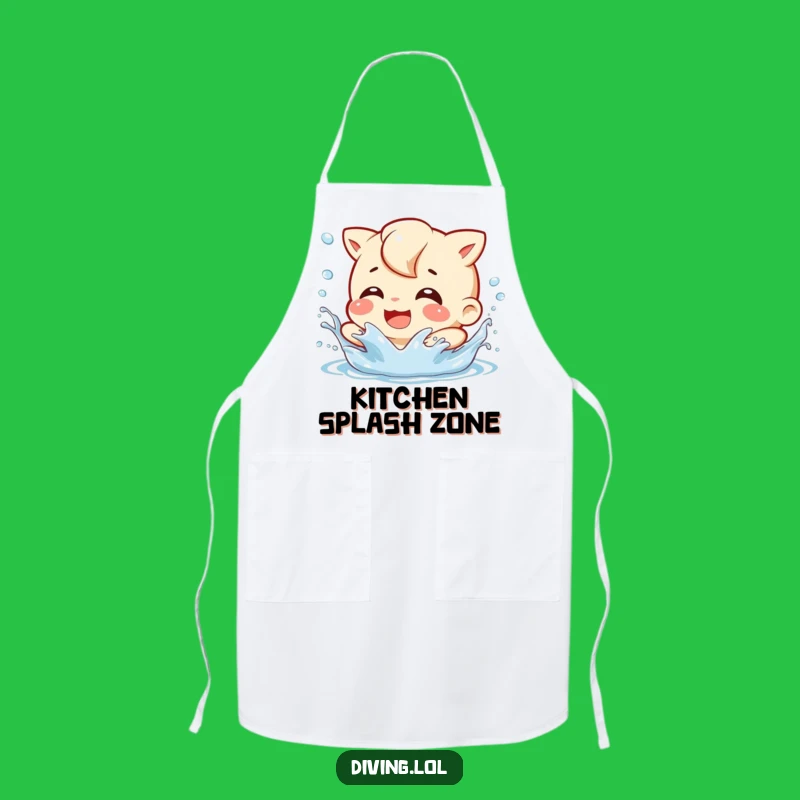 Funny Splash Character Apron: Cook with Playful Watery Flair