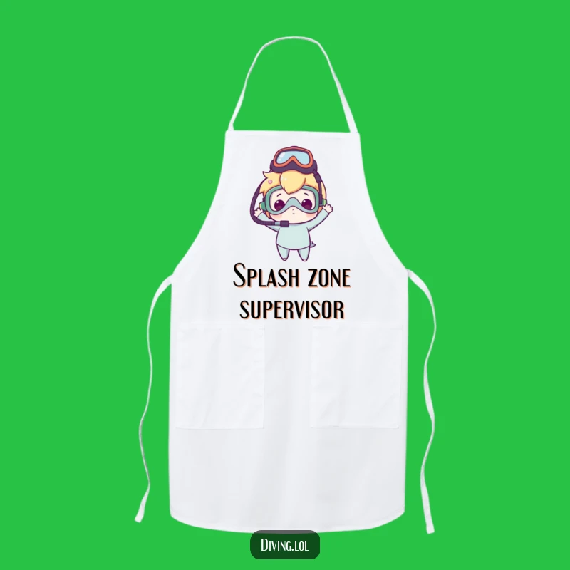 Funny Dive Mask Apron - Clumsy Delight Character Kitchen Accessory Gift