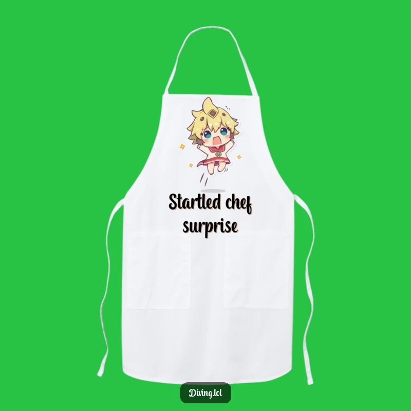 Funny Startled Ascent Chef Apron: Rapid Rise, Hilarious Kitchen Gift