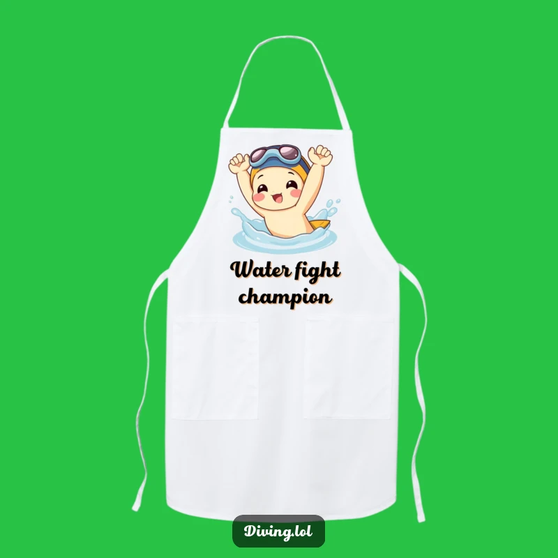 Funny Kitchen Splash Apron: Joyful Character Flipping Fun - Hilarious Chef's Gift