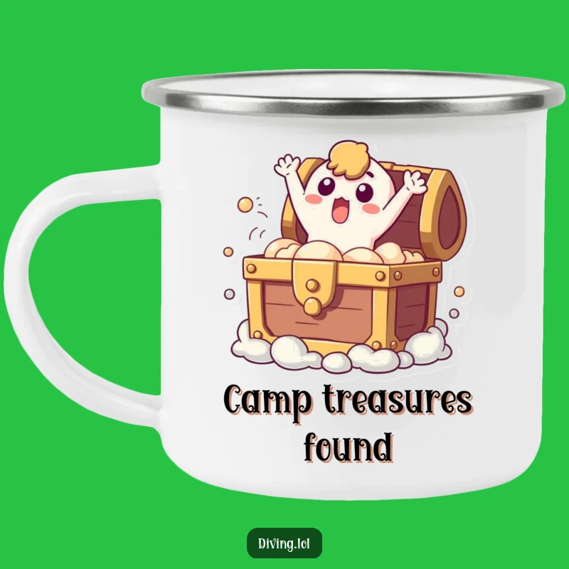 Funny Treasure Chest Camping Mug: Surprise Your Adventures