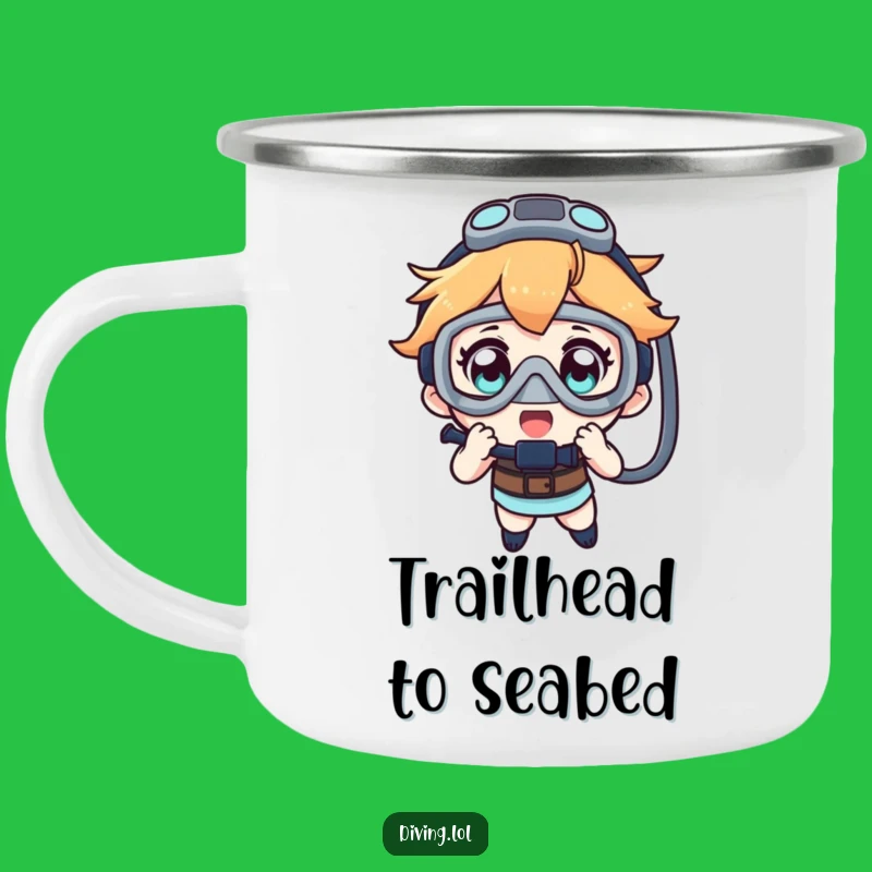 Durable Funny Dive Mask Camping Mug - Adventure Ready