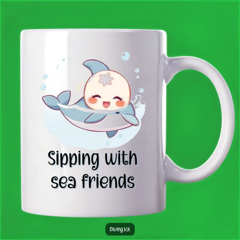 Funny Creature & Dolphin Mug: Share Joyful Swims with This Hilarious Gift