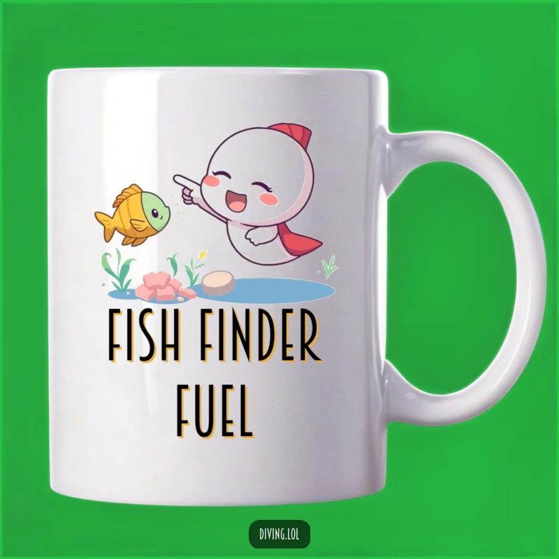 Funny Fish Pointer Mug: Spot Fun with This Excited Character, A Hilarious Funny Gift!