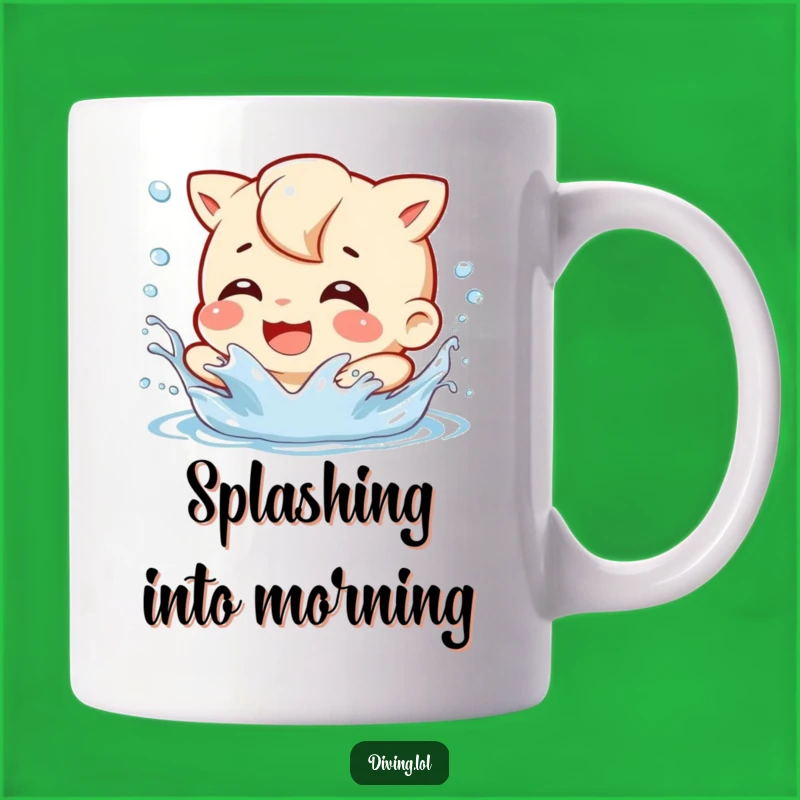 Funny Splash Character Mug: Enjoy Your Day with Playful Splashes