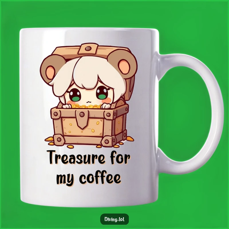 Funny Treasure Hunter Mug - Surprise Discovery Character, Hilarious Gift Mug
