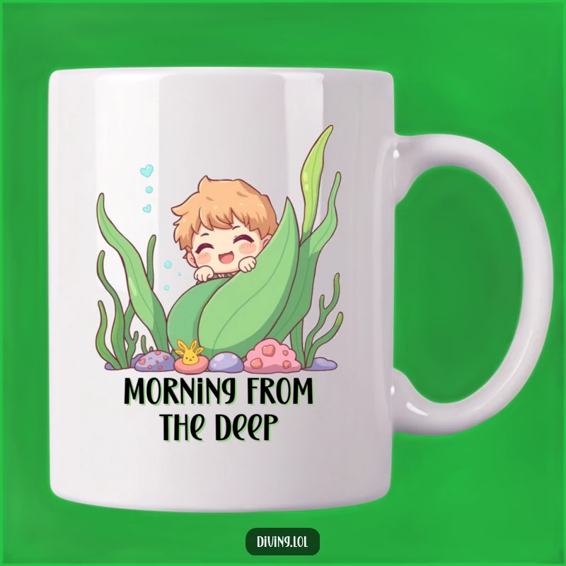 Funny Underwater Peek Mug: A Hilarious Gift for Curious Explorers!