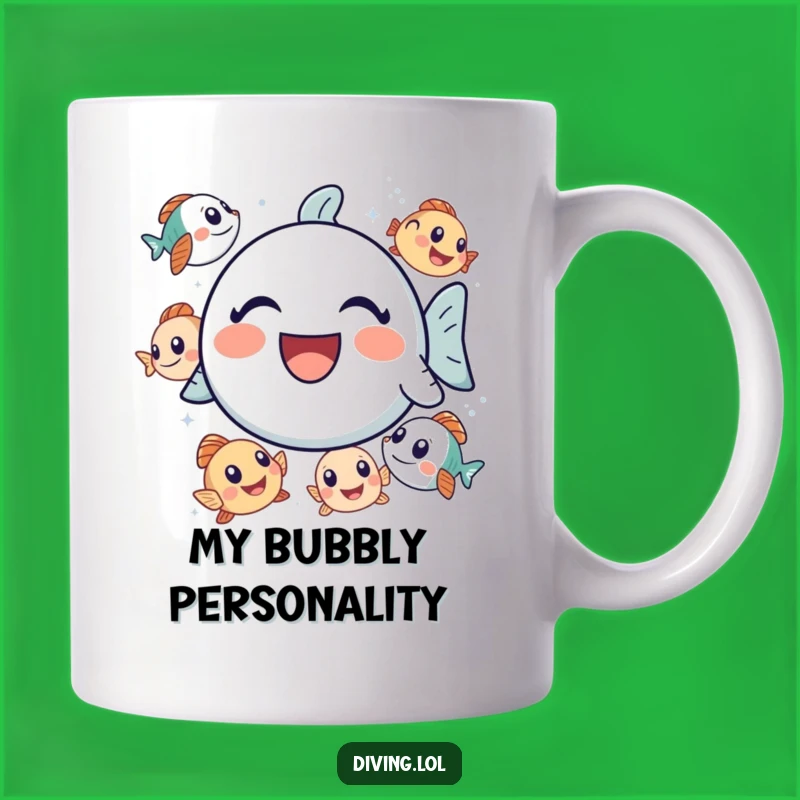Funny Bubbly Icon Mug: Share a Laugh with These Curious Fish