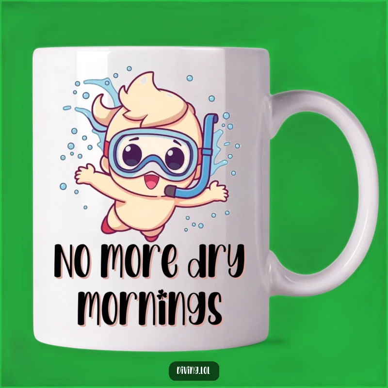Funny Diving Character Mug: Make a Splash with This Hilarious Gift