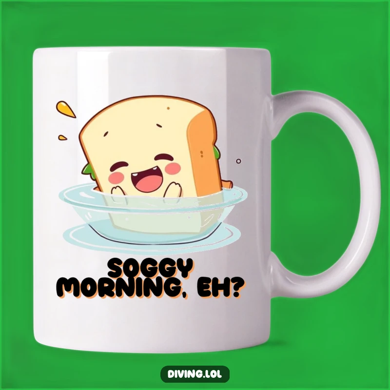 Funny Sandwich Belly Flop Mug: Hilarious Foodie Gift for Clumsy Fun Lovers