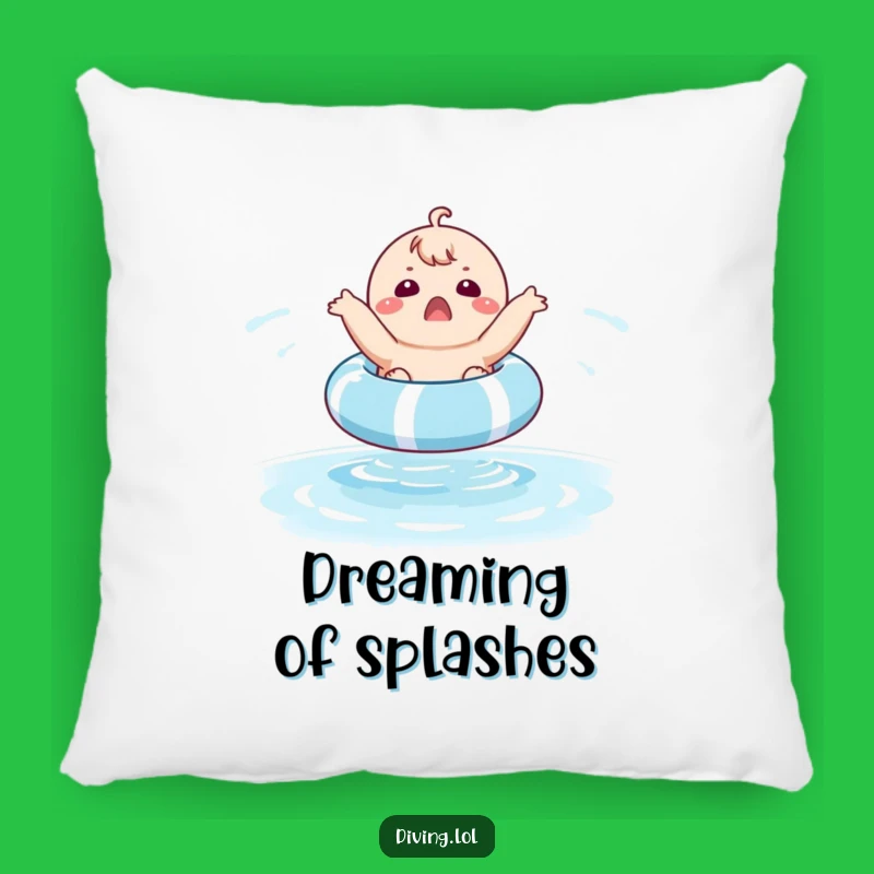 Funny Chubby Pool Float Pillow: Surprised Character, Comfy and Hilarious Decor