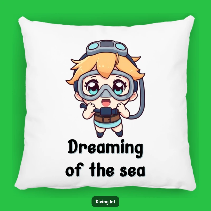 Comfortable Funny Dive Mask Pillow - Cozy Underwater Dreams
