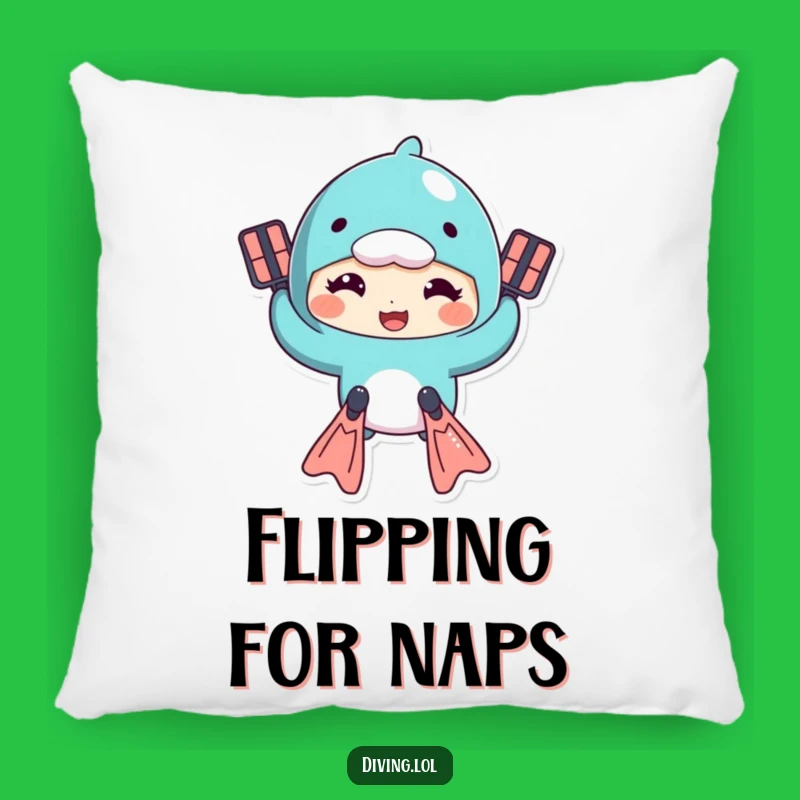 Funny Goofball Pillow - Swimmer Character, Comfy & Hilarious Home Decor Gift