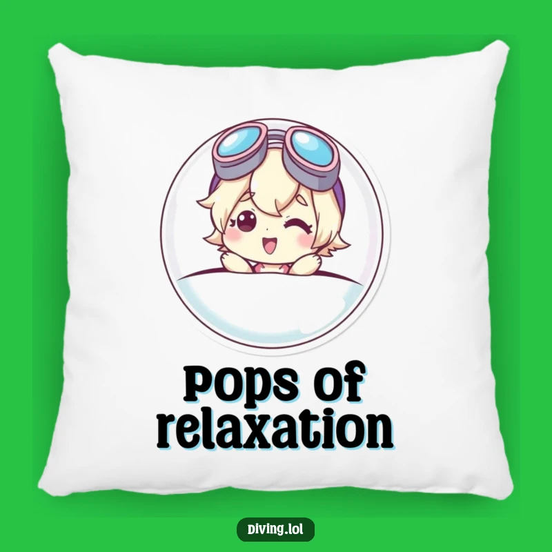 Funny Bubble Character Pillow: Goggle Smile's Cozy Pop-Up Comfort Funny Gift