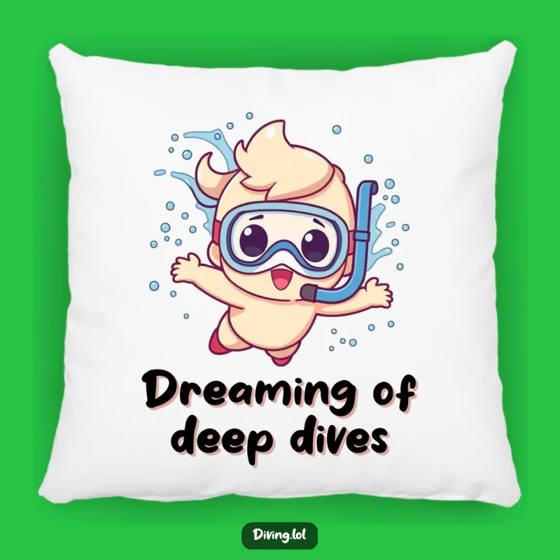 Funny Diving Character Pillow: Add Splashy Fun to Your Comfort