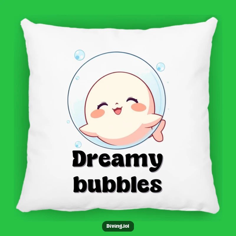 Funny Kawaii Bubble Pillow: Cozy Underwater Friend, Charming and Hilarious Gift