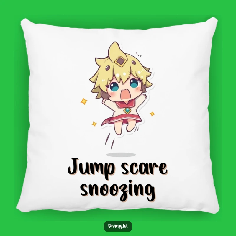 Funny Startled Ascent Pillow: Rapid Surprise, Comfy Humorous Gift
