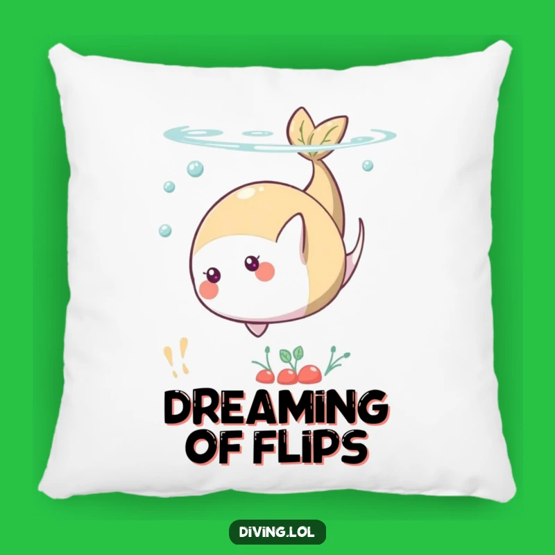 Funny Underwater Somersault Pillow: Soft Comfort with Playful Aquatic Charm