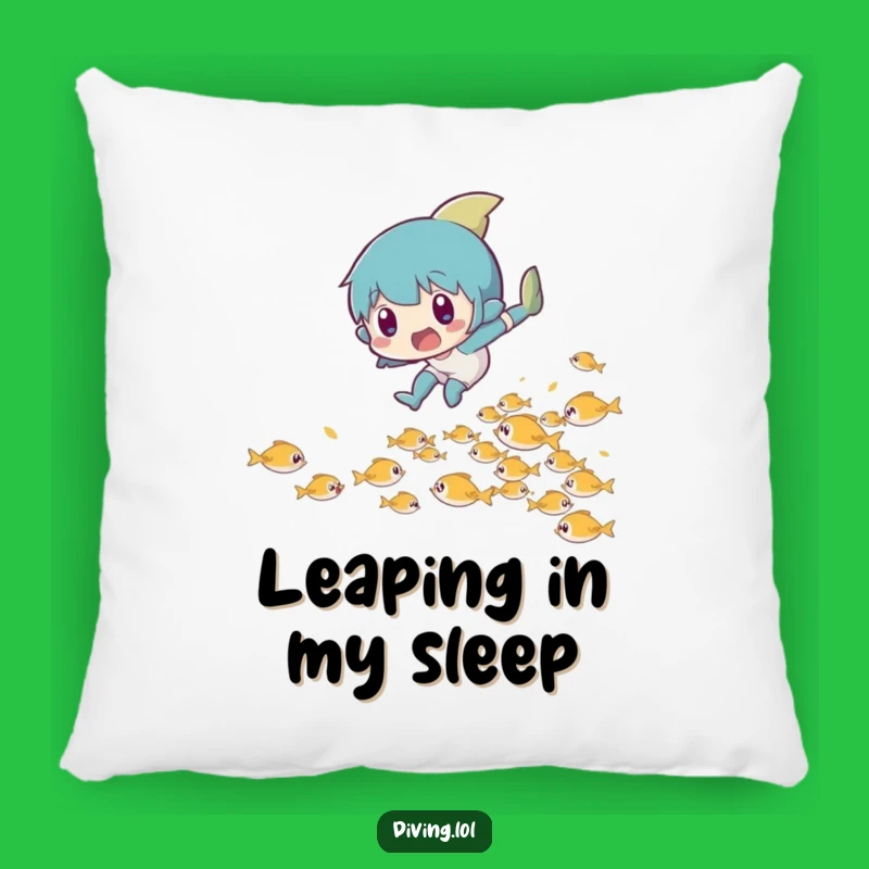 Comfortable Funny Fish Dodge Pillow - Cozy Surprise Vibes