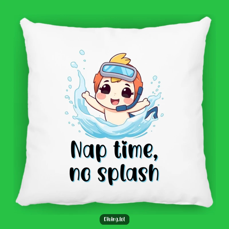 Funny Diver Pillow - Playful Splash Cushion, Comfy & Hilarious Home Decor Gift