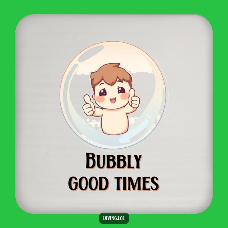 Funny Bubble Coaster - Two Thumbs Up Drink Mat, Hilarious Table Accessory Gift