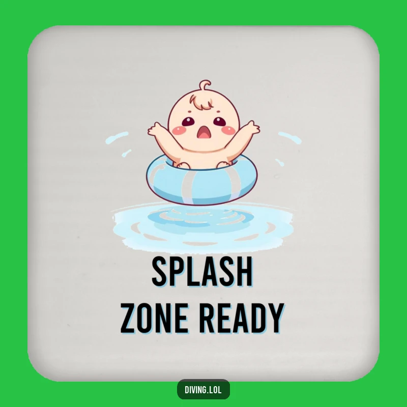 Funny Chubby Pool Float Coaster Set: Surprised Character, Protect Surfaces Hilariously