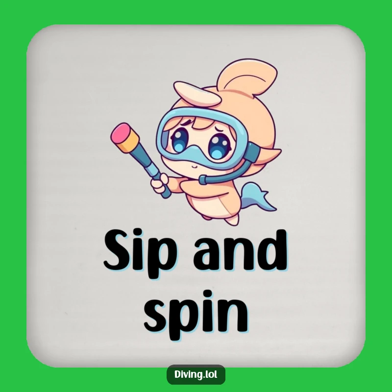 Funny Snorkel Coaster Set - Protect Surfaces with Fun