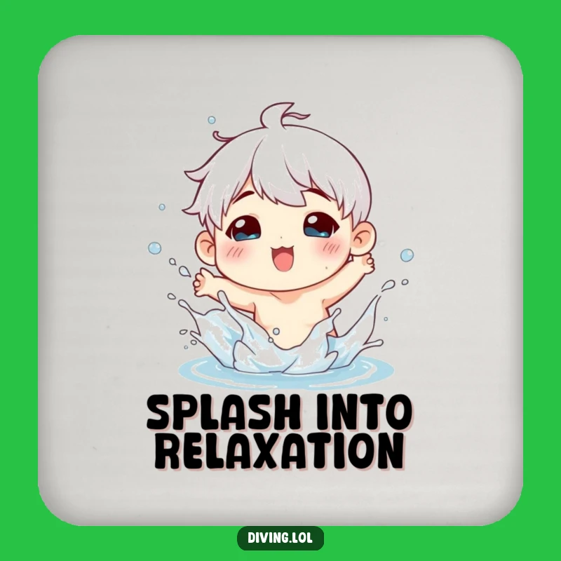 Funny Splashy Fun Coaster: Charming Figure's Playful Water Gift
