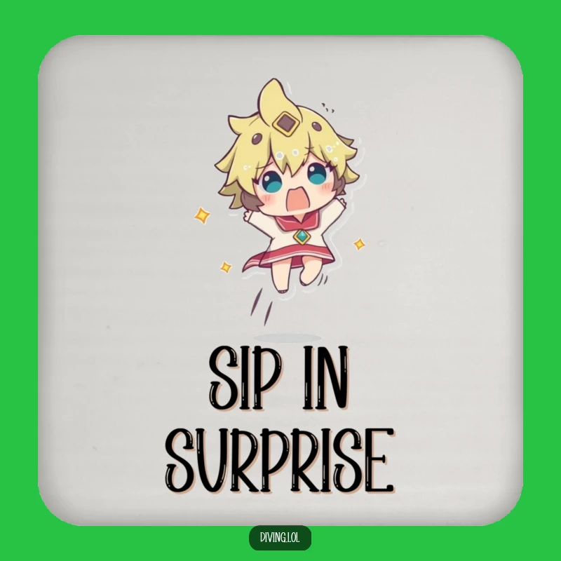 Funny Startled Ascent Coaster: Rapid Surprise, Humorous Table Gift