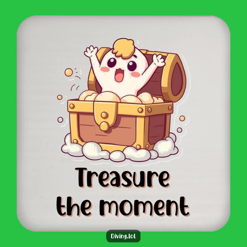 Funny Treasure Chest Coaster: Protect Surfaces with Surprise