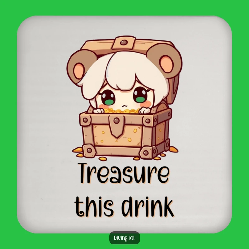 Funny Treasure Coaster - Surprise Discovery Drink Mat, Humorous Table Protection Gift