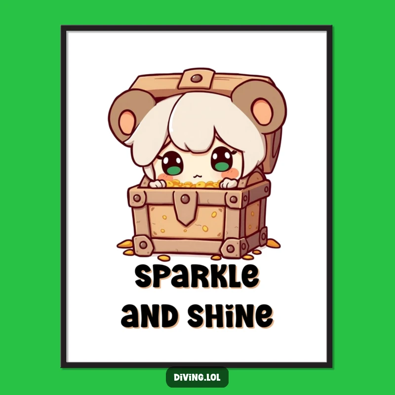 Funny Treasure Map Poster - Surprise Discovery Art, Humorous Wall Decor Gift