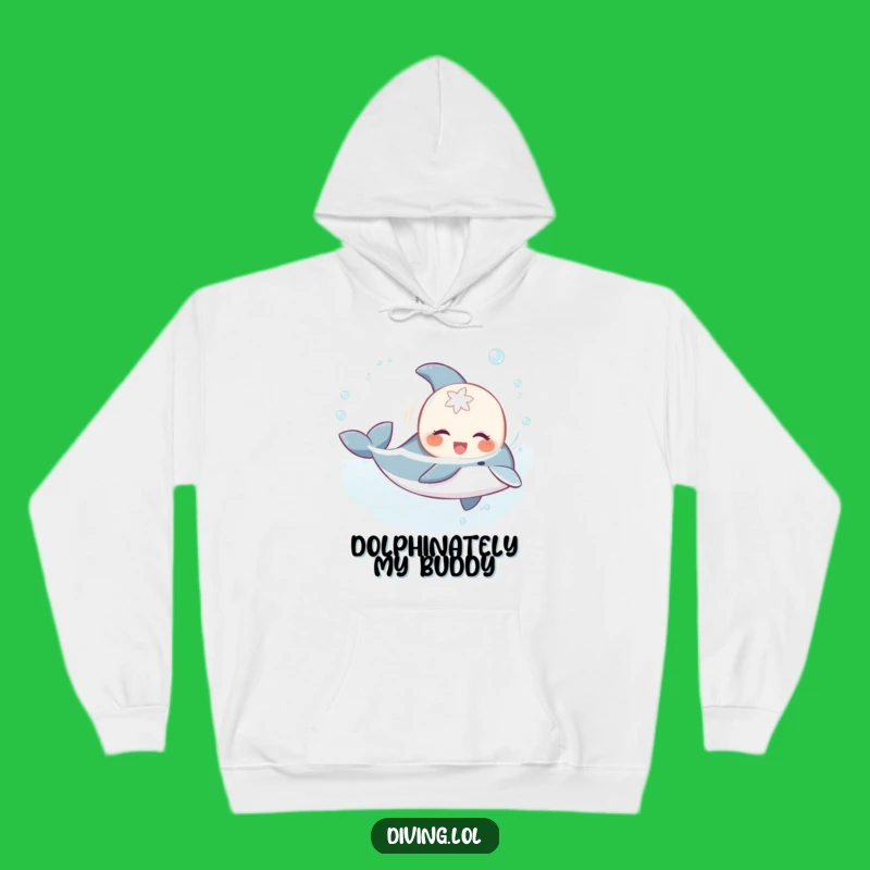 Funny Creature & Dolphin Hoodie: Cozy Up with Underwater Friends