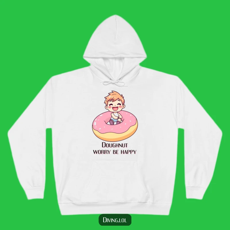 Funny Donut Rider Hoodie: Joyful Character, Cozy and Hilarious Gift