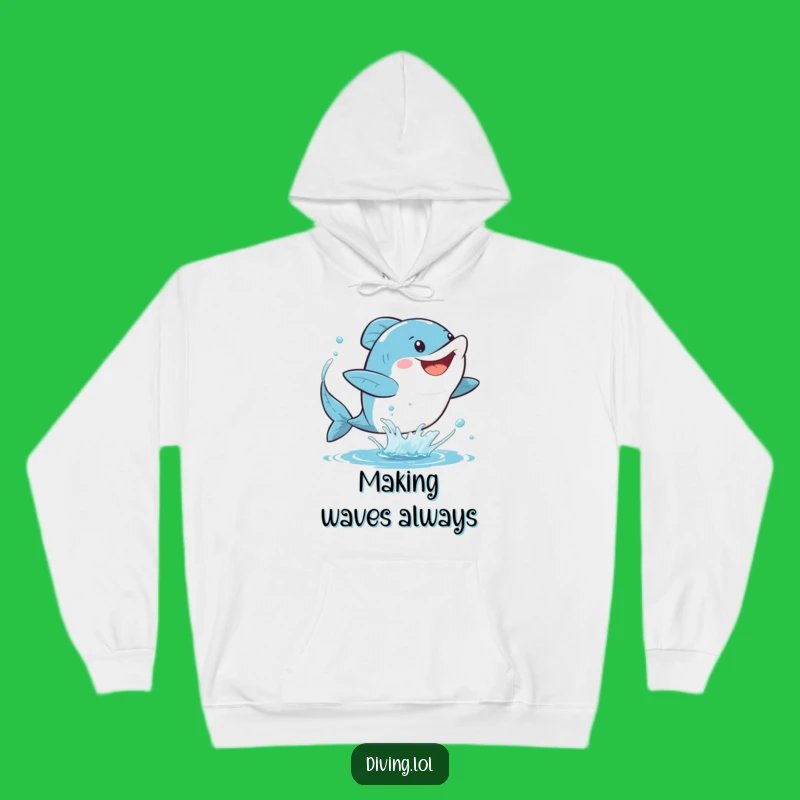 Funny Fins Hoodie: Stay Cozy and Splashy with This Gleeful Character, Epic Funny Gift!