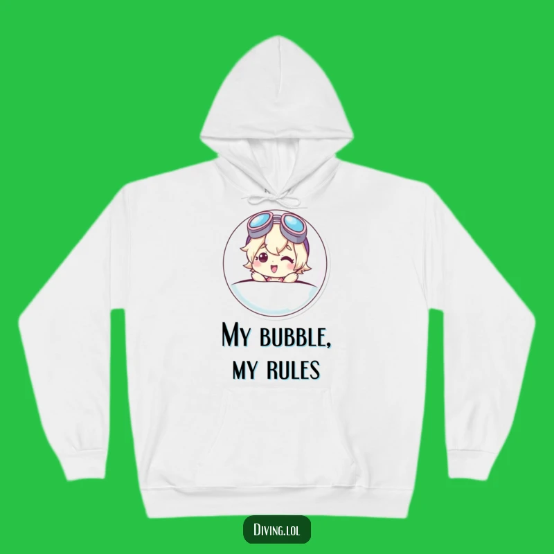 Funny Bubble Character Hoodie: Goggle Smile's Cozy Pop-Up Hilarious Wear