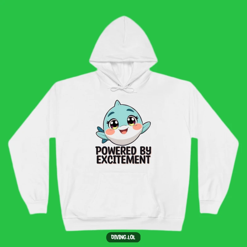 Funny Fast Swimmer Hoodie, Cozy Character's Rapid Splash Apparel