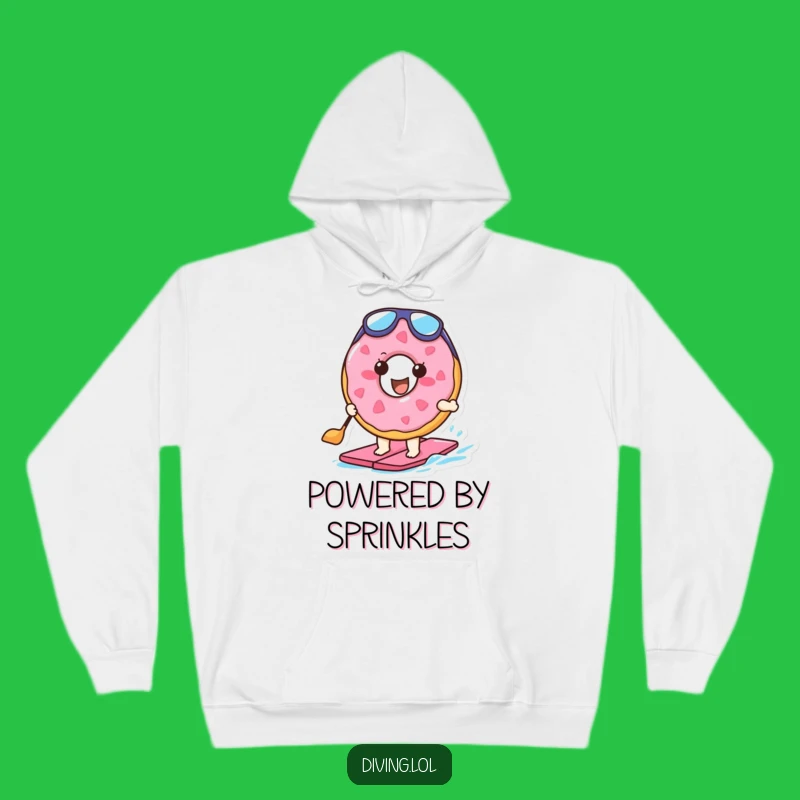 Funny Doughnut Paddling Hoodie: Cozy Comfort with a Cheerful Aquatic Treat