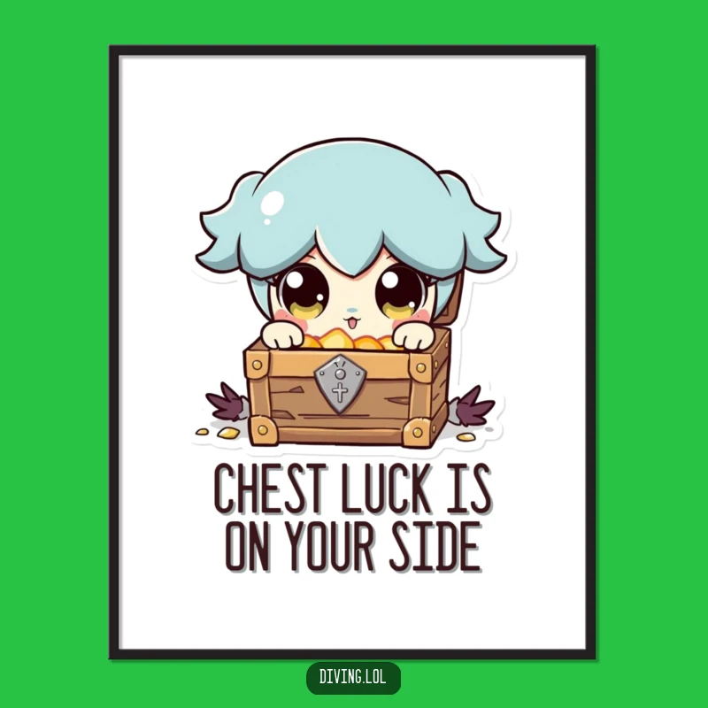 Funny Free Printable Wall Art: Treasure Chest Discovery - Humorous Downloadable Art!