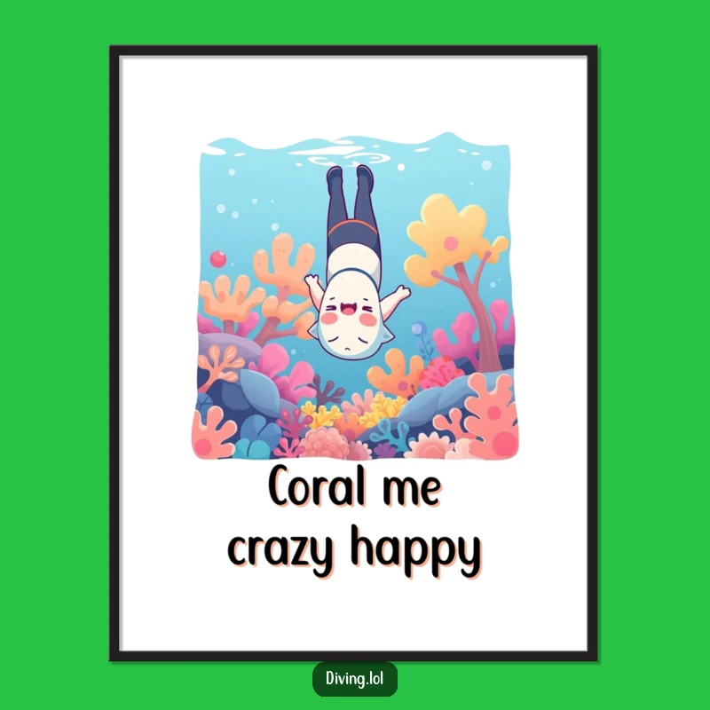 Free Printable Underwater Art: Funny Downloadable Giggling Character Decor