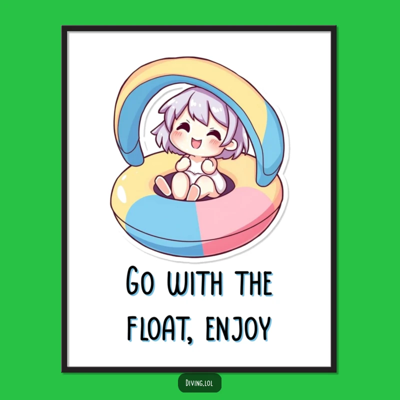 Free Printable Wall Art: Joyful Inflatable Character for a Fun Decor Download