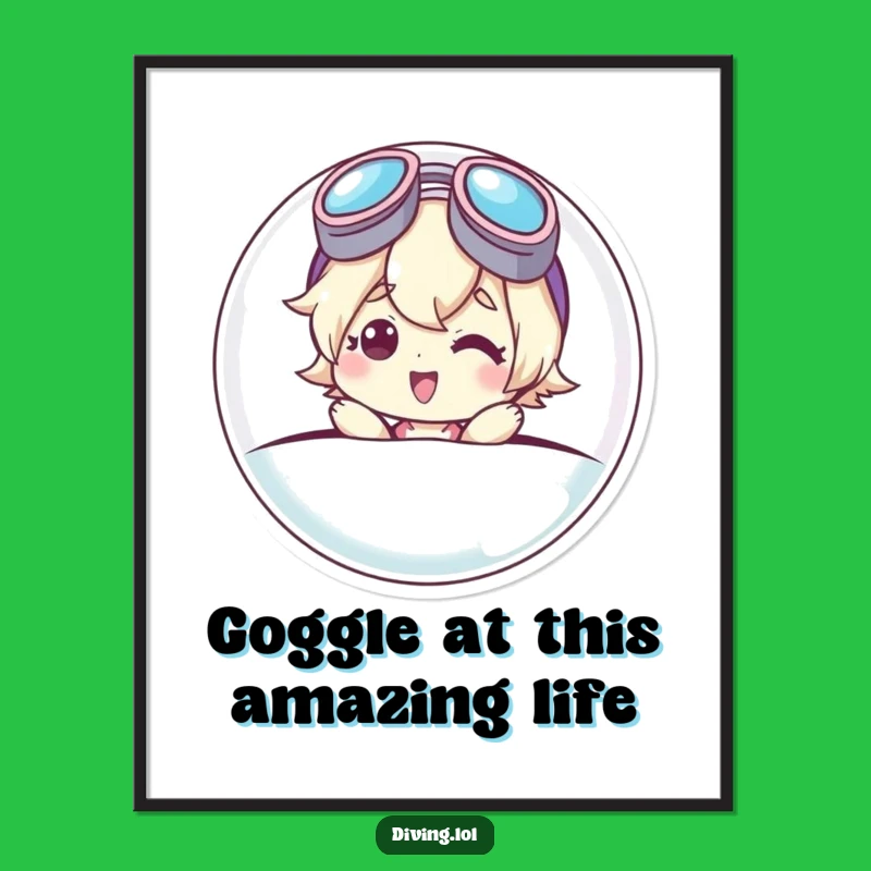 Funny Free Printable Wall Art: Bubble Character, Quirky, Humorous Downloadable Decor