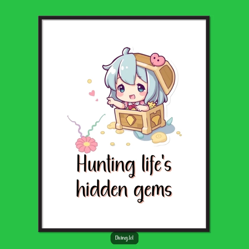 Free Printable Wall Art: Dive into Adventure with Seabed Treasure Art!