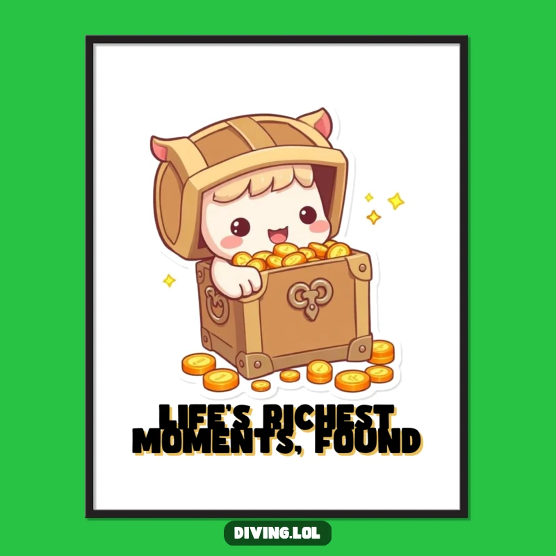 Free Printable Wall Art: Rich Character Treasure - Hilarious Home Decor Gift