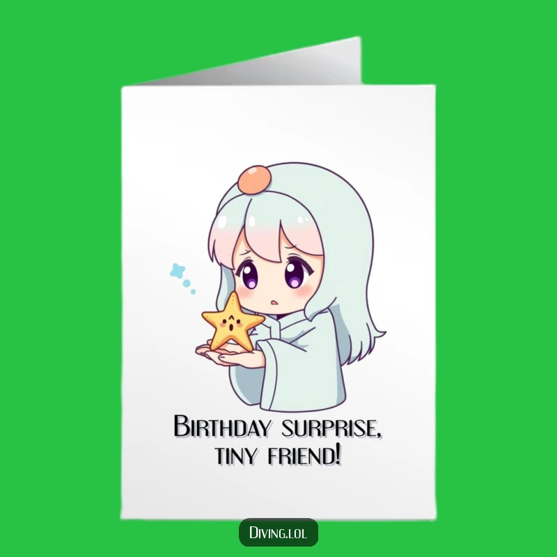 Free Printable Birthday Card: Starfish Surprise for a Happy Birthday!
