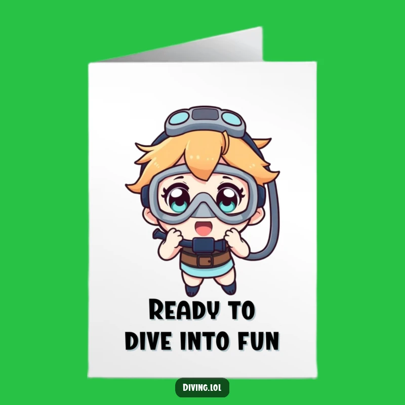 Free Printable Funny Birthday Card: Wonder Diver, Your Amazing Downloadable Gift!