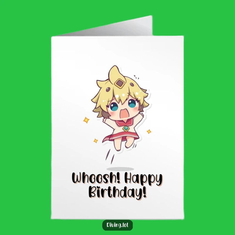 Free Printable Startled Ascender Birthday Card - Funny Surprise Downloadable Gift