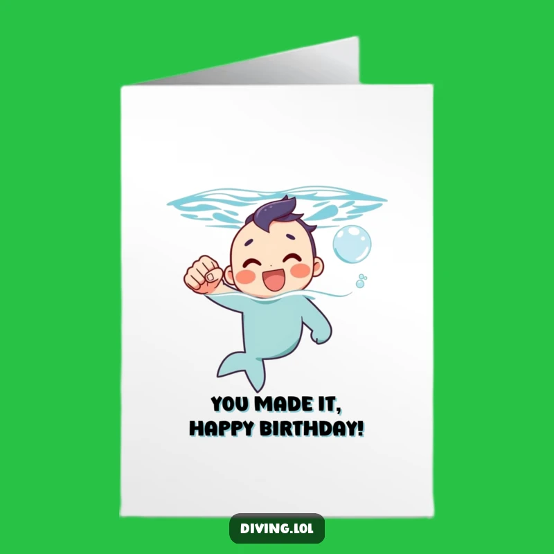 Free Printable Birthday Card: Surfacing Champ, Hilarious Downloadable Gift!